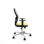 PIQUERAS Y CRESPO Silla de oficina Jorquera con mecanismo Sincro/Traslack, Crema y Blanco