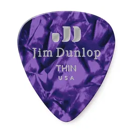 Dunlop Púas Genuine Celluloid Classic Tuquoise - Thin Pack 12 Unidades