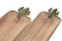 DKD Home Decor Set de Centro de Mesa Cactus Marrón y Verde en Mango de 2 Piezas de 38x13,5x2,5 cm