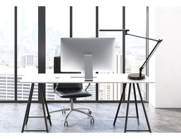 Unilux Mamboled Lámpara de Escritorio LED Negro/madera