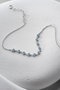 Heliophilia Silver NRZ1000239 Pulsera Plata de Ley con Aguamarina y Acabado Rodiado, 16+3 cm