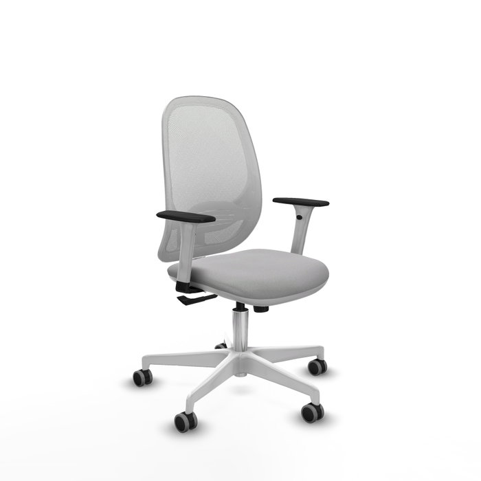 PIQUERAS Y CRESPO Silla de oficina Cilanco con mecanismo Sincro, Gris claro y Blanco PIQUERAS Y CRESPO Silla de oficina Cilanco con mecanismo Sincro, Gris claro y Blanco