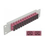 DeLOCK Patchpanel de fibra óptica 12 puertos SC Duplex 10 pulgadas Gris/Violeta