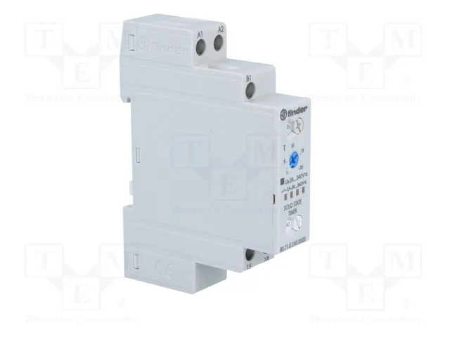 FINDER Relé de tiempo Serie 80, 24-240V AC/DC, SPDT FINDER Relé de tiempo Serie 80, 24-240V AC/DC, SPDT