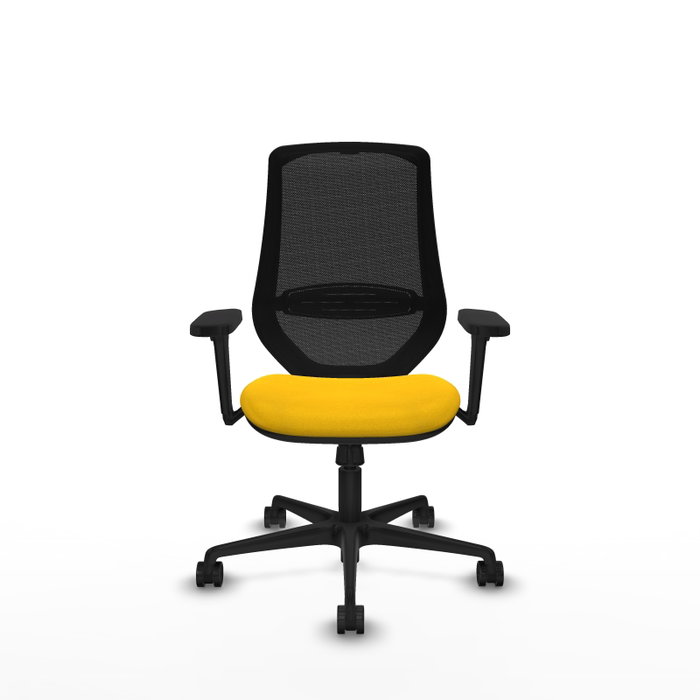 PIQUERAS Y CRESPO Silla de oficina Mardos con mecanismo Sincro, Amarillo y Negro PIQUERAS Y CRESPO Silla de oficina Mardos con mecanismo Sincro, Amarillo y Negro