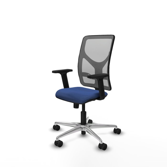 PIQUERAS Y CRESPO Silla de oficina Motilla con mecanismo Sincro, Azul marino y Gris PIQUERAS Y CRESPO Silla de oficina Motilla con mecanismo Sincro, Azul marino y Gris