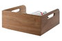 DKD Home Decor Botellero de Acacia de 3 Compartimentos, Apilable Natural