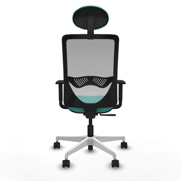 PIQUERAS Y CRESPO Silla de oficina Zulema con mecanismo Sincro, Turquesa y Gris PIQUERAS Y CRESPO Silla de oficina Zulema con mecanismo Sincro, Turquesa y Gris