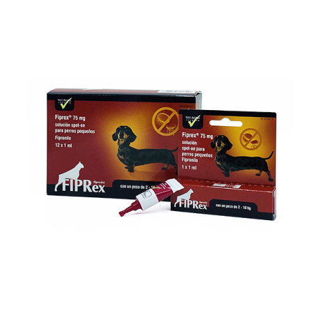 Fiprex S - Pipetas antiparasitarias para perros de hasta 10 kg, pack de 12 unidades Fiprex S - Pipetas antiparasitarias para perros de hasta 10 kg, pack de 12 unidades