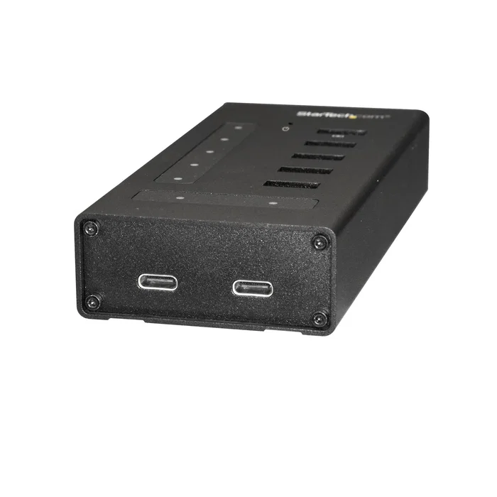 StarTech.com Hub USB-C HB30C5A2CST de 7 Puertos (5x USB-A + 2x USB-C) USB 3.2 Gen 1 5Gbps - Alimentado - Carga BC 1.2 - Caja Metálica