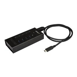 Startech Hub USB 3.0 7 Puertos - 5x USB-A 2x USB-C para Expansión de Conexiones y Carga