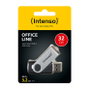 Intenso Office Line 32 GB USB Stick 3.2 Plata y Negro