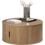 Trendteam Mesa de Centro Redonda MDF Roble Essential 80 cm RON234311451