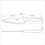 Tramontina Cuchillo Chef Plenus Negro 180 mm Acero Inoxidable