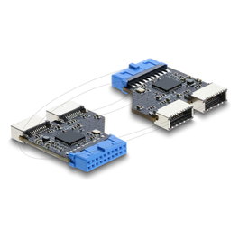 DeLOCK 67342 Adaptador USB 5 Gbps de 20 pines a 2 x USB Tipo-E
