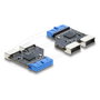 DeLOCK 67342 Adaptador USB 5 Gbps de 20 pines a 2 x USB Tipo-E