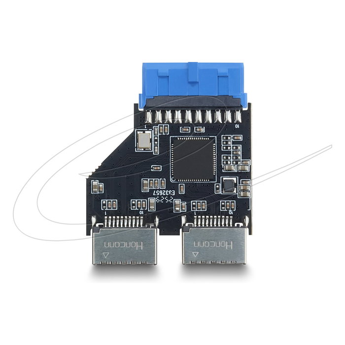 DeLOCK 67342 Adaptador USB 5 Gbps de 20 pines a 2 x USB Tipo-E
