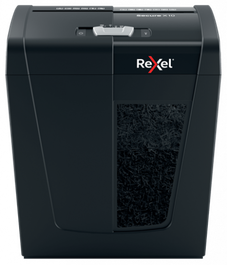 Rexel 2020124EU Triturador de Papel de Corte Cruzado, 4x40 mm, Capacidad 10 Hojas, Negro