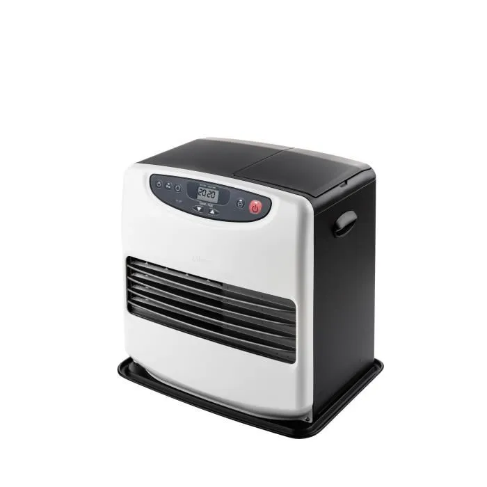 Qlima Estufa de Gasoleo Electrónica SRE 9046C2 - Hasta 54 m² - Depósito 9L - Silenciosa - Blanco y Negro