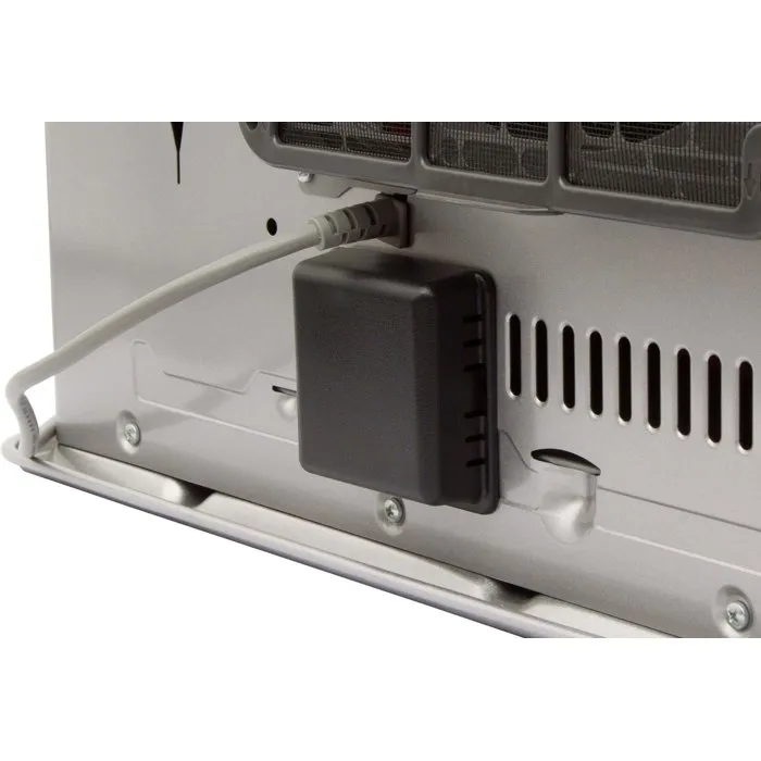 Qlima Estufa de Gasoleo Electrónica SRE 9046C2 - Hasta 54 m² - Depósito 9L - Silenciosa - Blanco y Negro