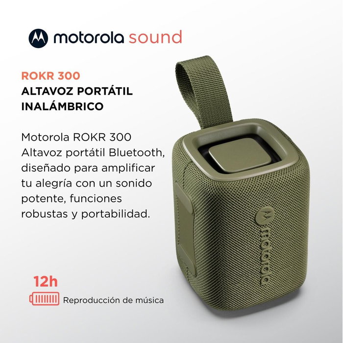 Altavoz Bluetooth Portátil Motorola ROKR 300 7 W Verde