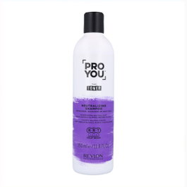 Revlon PROYOU the toner shampoo color 350 ml - Protección grises/blancos, tecnología VIOLET BRIGHT, neutraliza tonos amarillos