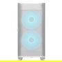 Cougar CGR-5YA6W-RGB Caja Midi Tower Blanco Airface para Gaming con ARGB, Ventana Lateral de Cristal Templado, 2 Ventiladores 180mm, 7 Ranuras, ATX/EATX/microATX/Mini-ITX