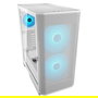 Cougar CGR-5YA6W-RGB Caja Midi Tower Blanco Airface para Gaming con ARGB, Ventana Lateral de Cristal Templado, 2 Ventiladores 180mm, 7 Ranuras, ATX/EATX/microATX/Mini-ITX