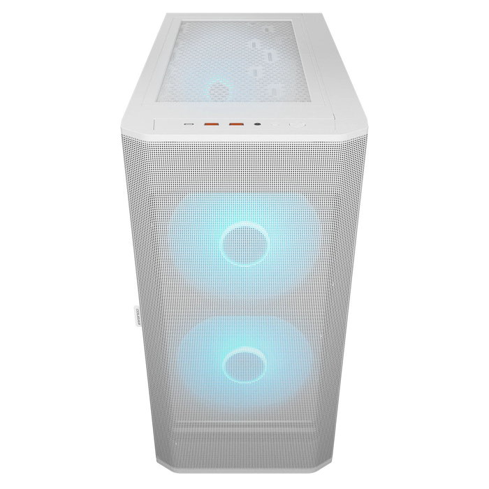 Cougar CGR-5YA6W-RGB Caja Midi Tower Blanco Airface para Gaming con ARGB, Ventana Lateral de Cristal Templado, 2 Ventiladores 180mm, 7 Ranuras, ATX/EATX/microATX/Mini-ITX