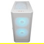 Cougar CGR-5YA6W-RGB Caja Midi Tower Blanco Airface para Gaming con ARGB, Ventana Lateral de Cristal Templado, 2 Ventiladores 180mm, 7 Ranuras, ATX/EATX/microATX/Mini-ITX