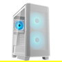 Cougar CGR-5YA6W-RGB Caja Midi Tower Blanco Airface para Gaming con ARGB, Ventana Lateral de Cristal Templado, 2 Ventiladores 180mm, 7 Ranuras, ATX/EATX/microATX/Mini-ITX