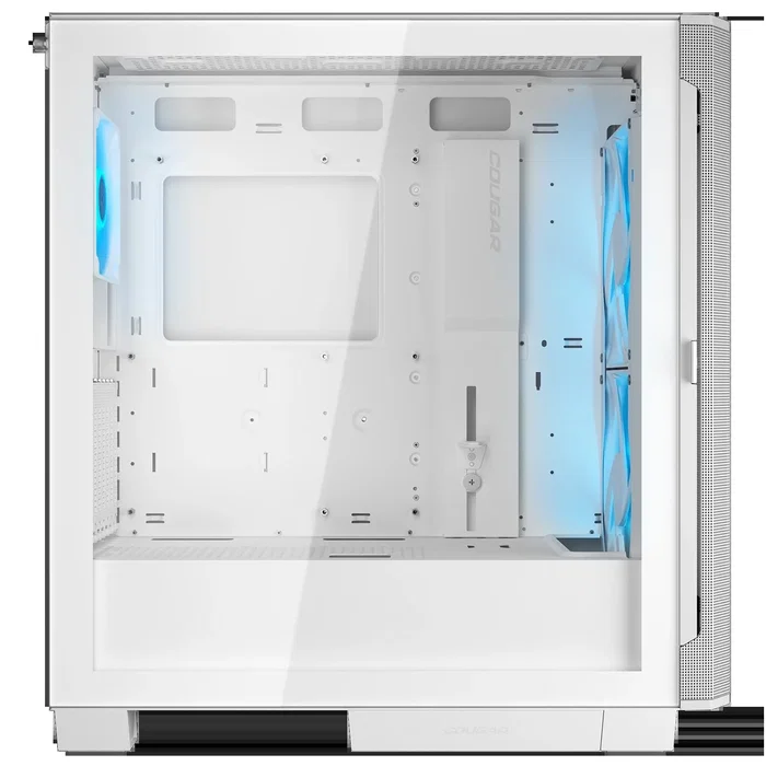 Cougar CGR-5YA6W-RGB Caja Midi Tower Blanco Airface para Gaming con ARGB, Ventana Lateral de Cristal Templado, 2 Ventiladores 180mm, 7 Ranuras, ATX/EATX/microATX/Mini-ITX