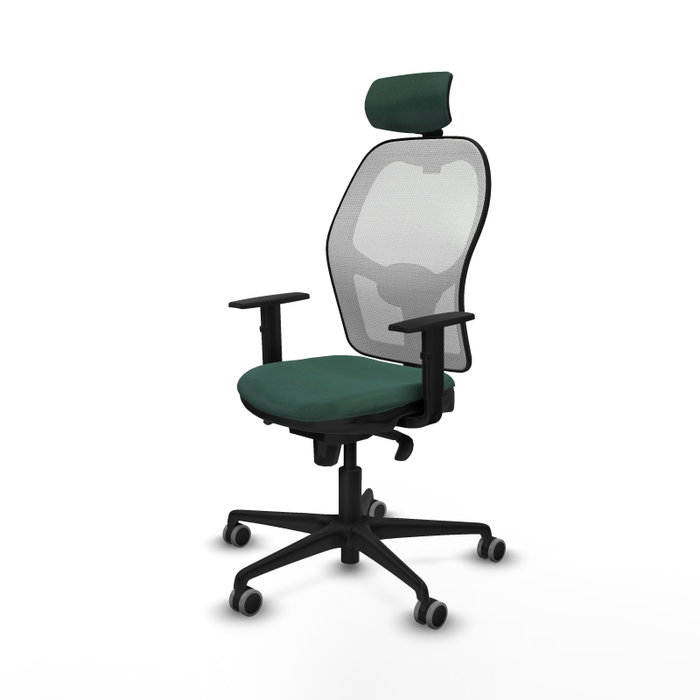 PIQUERAS Y CRESPO Silla de oficina Jorquera Verde Botella y Blanco PIQUERAS Y CRESPO Silla de oficina Jorquera Verde Botella y Blanco