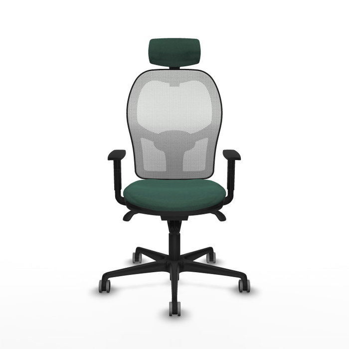 PIQUERAS Y CRESPO Silla de oficina Jorquera Verde Botella y Blanco PIQUERAS Y CRESPO Silla de oficina Jorquera Verde Botella y Blanco
