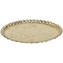 Home Deco Factory Bandeja Mirage Metal Dorado Decorativa Diámetro 47.5 cm