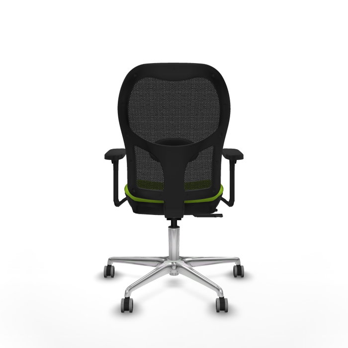 PIQUERAS Y CRESPO Silla de oficina Jorquera con mecanismo Sincro/Traslack, Pistacho y Negro