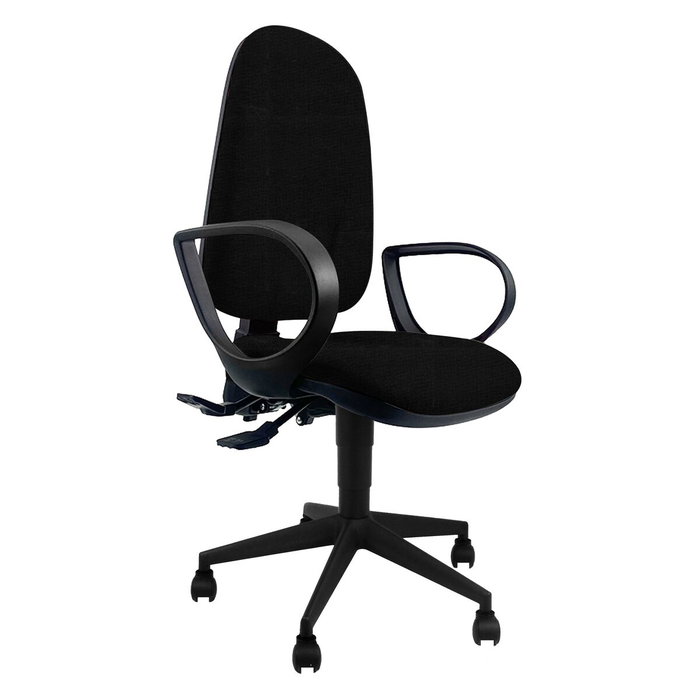 Unisit Silla Administrativa CP Team Negra con Reposabrazos Fijos Unisit Silla Administrativa CP Team Negra con Reposabrazos Fijos