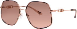 Michael Kors MK1127J-110813 Gafas de sol doradas con cristal rosa