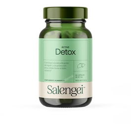 Salengei Active Detox 60 Cápsulas - Complemento Alimenticio para Desintoxicación Hepática y Metales Pesados
