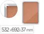 NOBO Vitrina de anuncios Premium Plus con corcho para 4 hojas A4