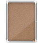 NOBO Vitrina de anuncios Premium Plus con corcho para 4 hojas A4