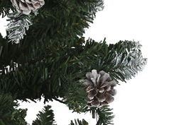 DKD Home Decor Árbol de Navidad Verde 90 x 180 x 90 cm con 250 LEDs