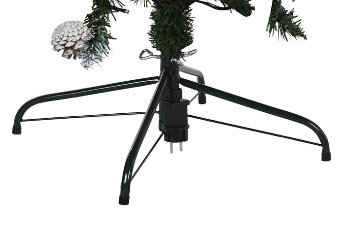 DKD Home Decor Árbol de Navidad Verde 90 x 180 x 90 cm con 250 LEDs