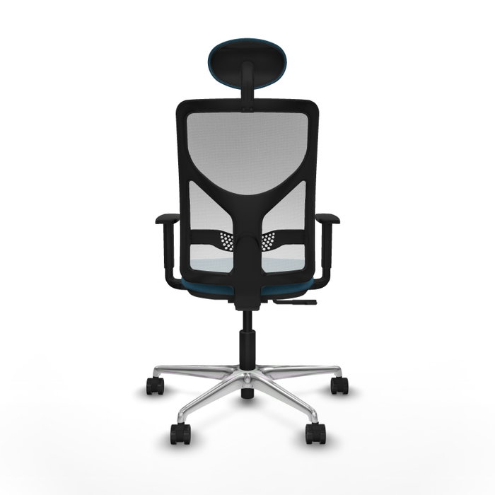 PIQUERAS Y CRESPO Silla de oficina Motilla con mecanismo Sincro, Verde petróleo y Blanco PIQUERAS Y CRESPO Silla de oficina Motilla con mecanismo Sincro, Verde petróleo y Blanco