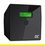 Green Cell SAI/UPS 1000VA 600W Línea Interactiva, Onda Sinusoidal, 230V, 4 Salidas, Puerto USB, Negro, Modelo UPS03