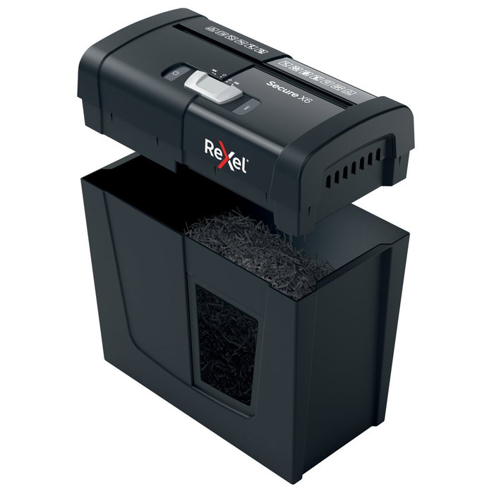 Rexel Secure X6 Destructora de Papel Corte Cruzado Negro