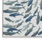 DKD Home Decor Cuadro Atlántico Azul con Motivo de Peces - Lienzo, 102 x 82 cm (2 Unidades)