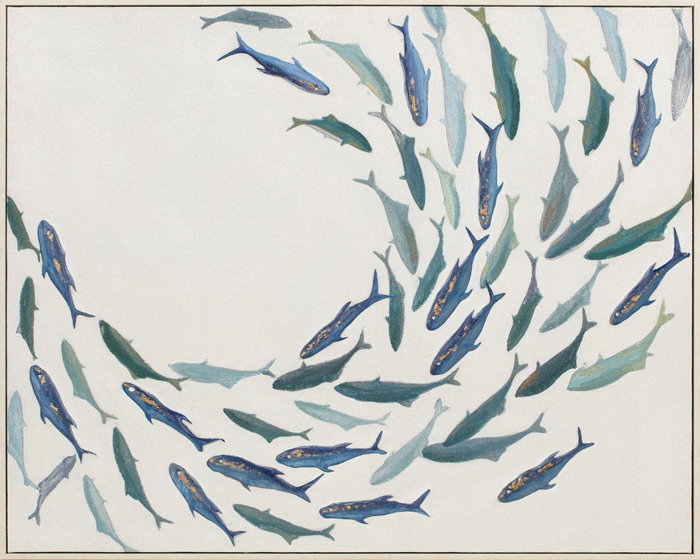 DKD Home Decor Cuadro Atlántico Azul con Motivo de Peces - Lienzo, 102 x 82 cm (2 Unidades) DKD Home Decor Cuadro Atlántico Azul con Motivo de Peces - Lienzo, 102 x 82 cm (2 Unidades)