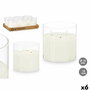 Vela LED Gift Decor Blanco Transparente 15 x 15 x 15 cm (AA) (6 Unidades)
