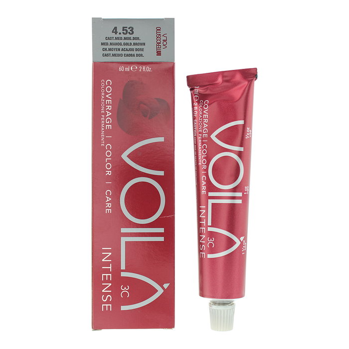 Intercosmo Voila 3C Intense Tinte Permanente 4.53 Medium Mahogany Golden Brown 60 ml